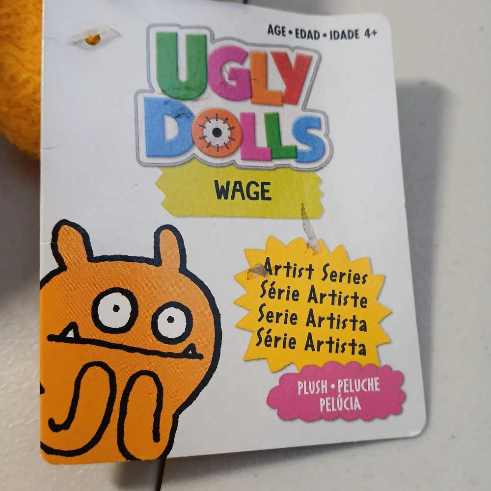 Ugly Dolls Wage Denim Shorts Stuffed Plush Animal Toy Doll Monster NEW 14